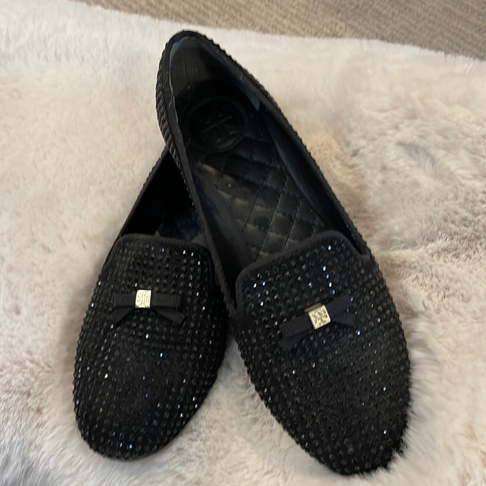 Tory Burch Crystal studded loafers